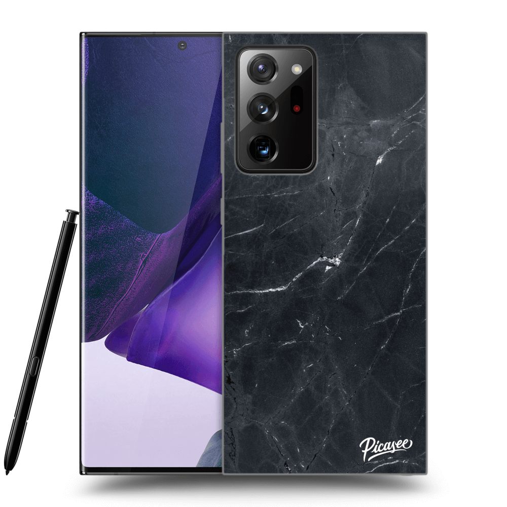 Picasee átlátszó szilikon tok az alábbi mobiltelefonokra Samsung Galaxy Note 20 Ultra - Black marble