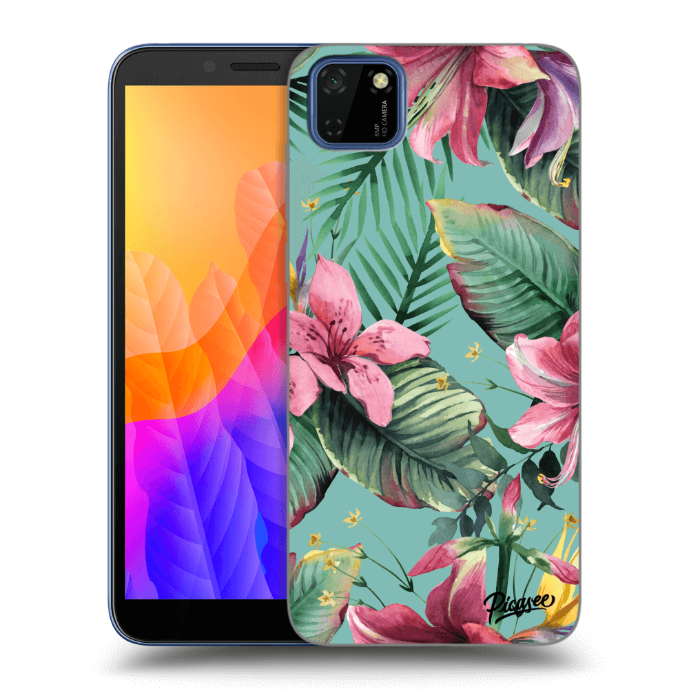 Picasee fekete szilikon tok az alábbi mobiltelefonokra Huawei Y5P - Hawaii