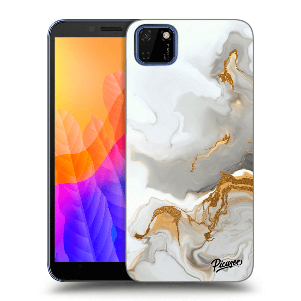 Picasee fekete szilikon tok az alábbi mobiltelefonokra Huawei Y5P - Her