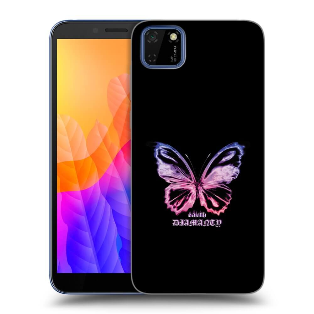 Picasee fekete szilikon tok az alábbi mobiltelefonokra Huawei Y5P - Diamanty Purple
