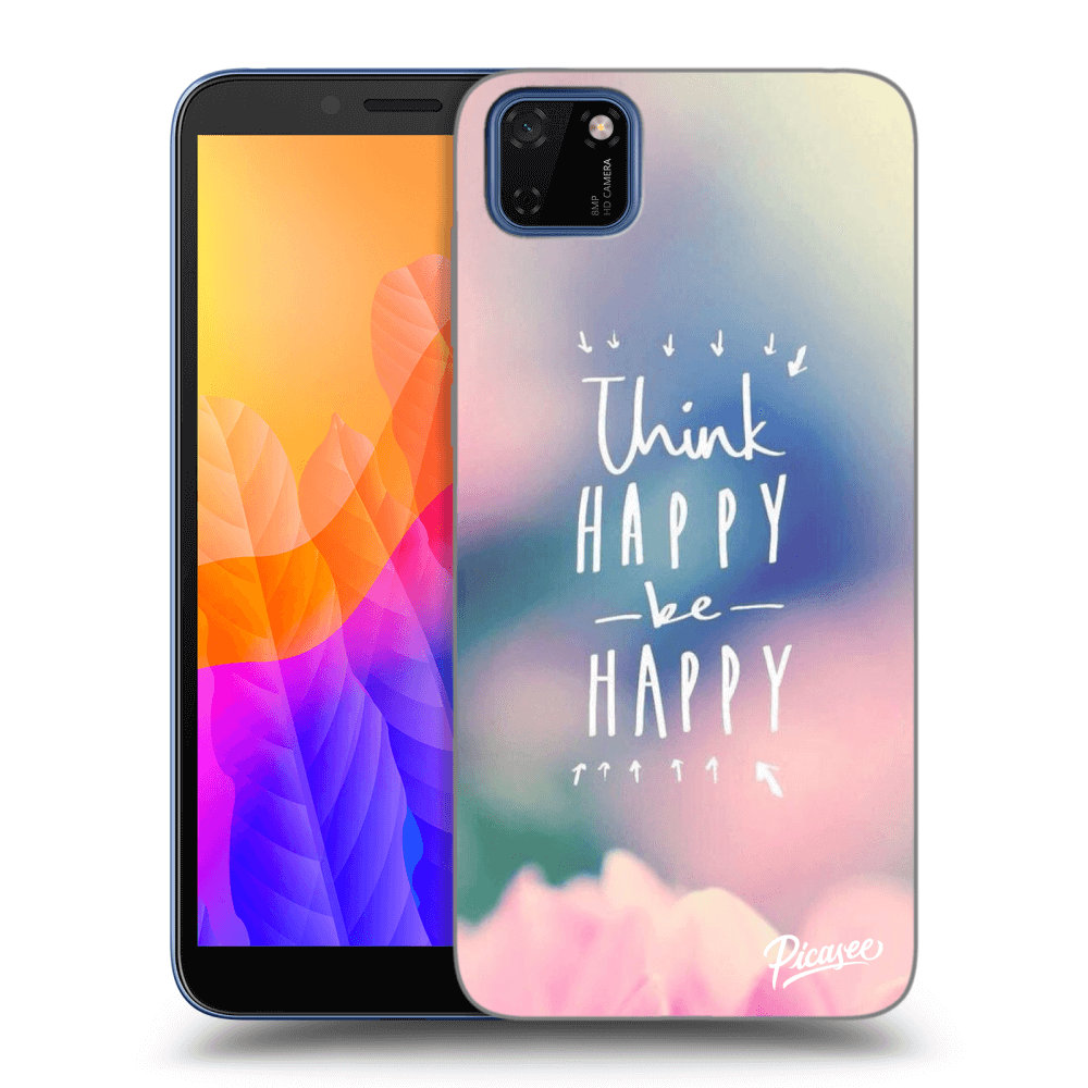 Picasee átlátszó szilikon tok az alábbi mobiltelefonokra Huawei Y5P - Think happy be happy