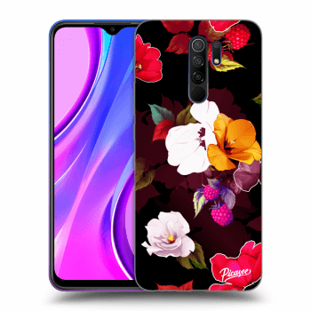 Szilikon tok erre a típusra Xiaomi Redmi 9 - Flowers and Berries