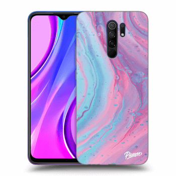 Szilikon tok erre a típusra Xiaomi Redmi 9 - Pink liquid