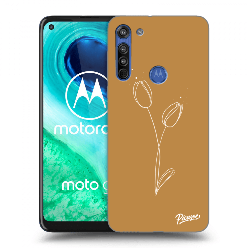Picasee átlátszó szilikon tok az alábbi mobiltelefonokra Motorola Moto G8 - Tulips