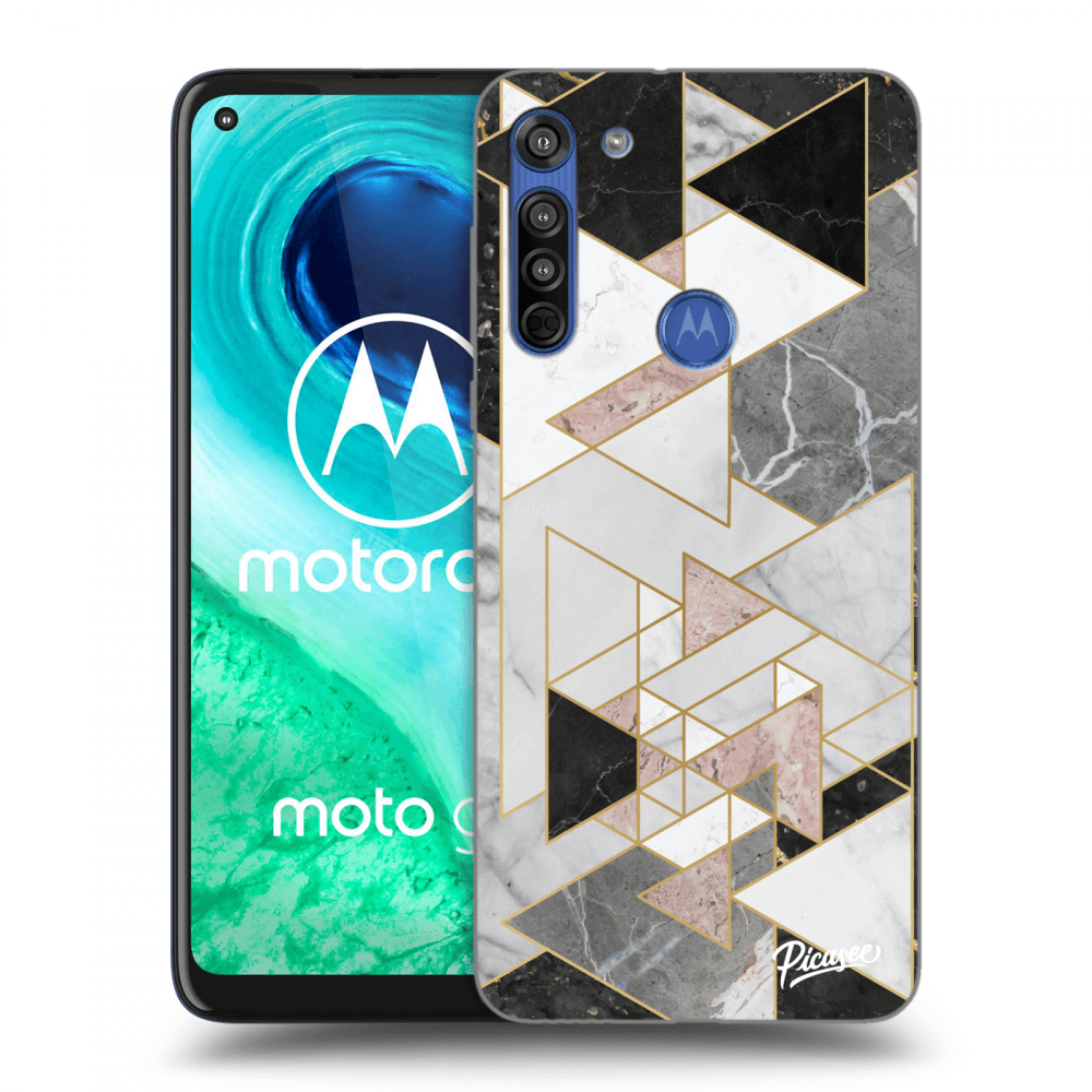 Picasee átlátszó szilikon tok az alábbi mobiltelefonokra Motorola Moto G8 - Light geometry