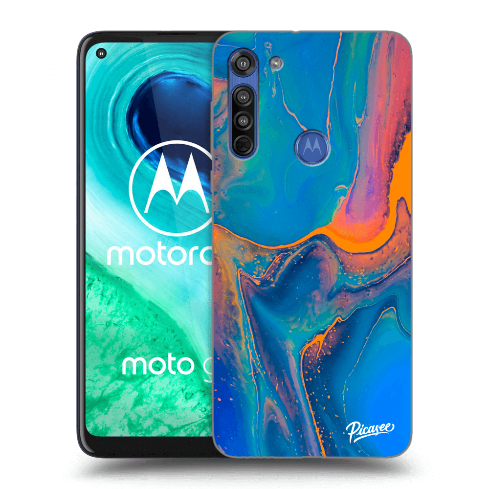 Picasee átlátszó szilikon tok az alábbi mobiltelefonokra Motorola Moto G8 - Rainbow