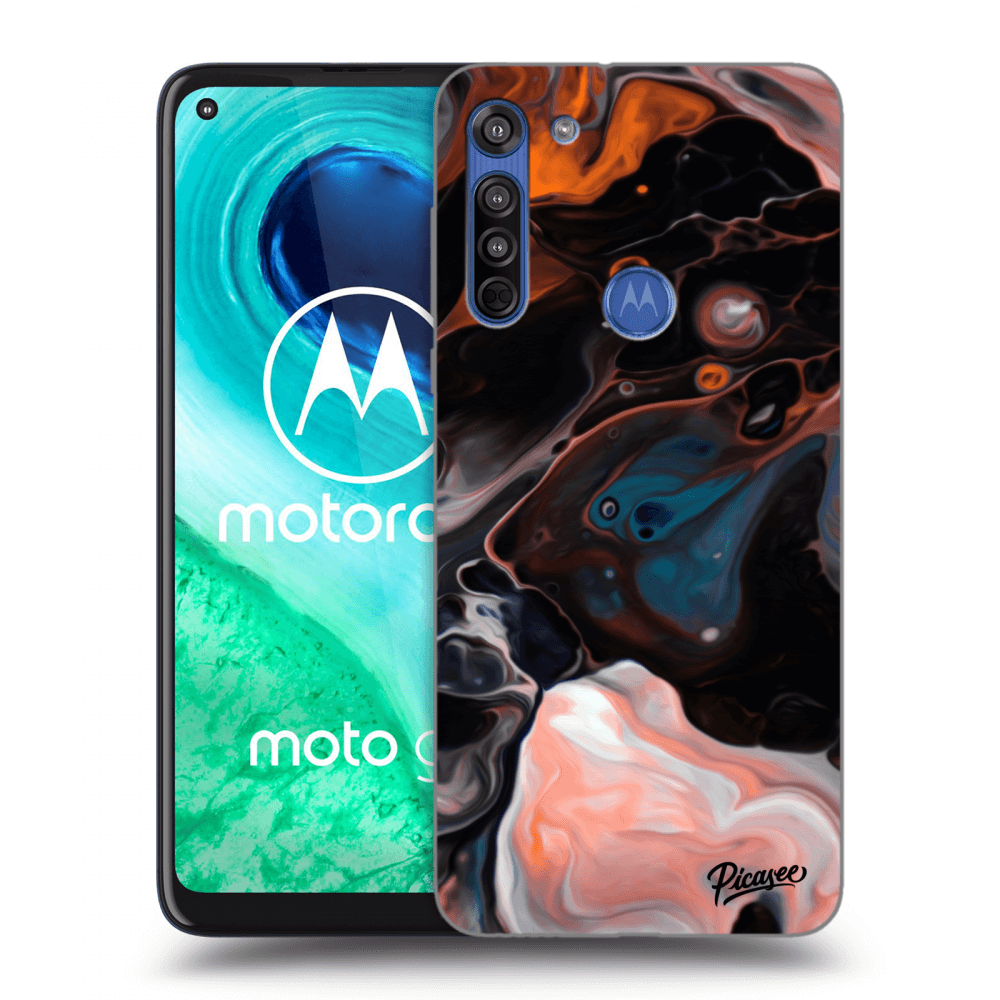 Picasee átlátszó szilikon tok az alábbi mobiltelefonokra Motorola Moto G8 - Cream