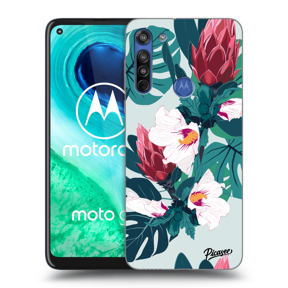 Picasee átlátszó szilikon tok az alábbi mobiltelefonokra Motorola Moto G8 - Rhododendron