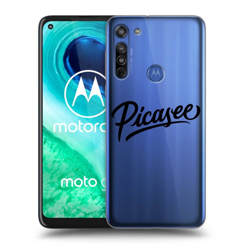 Picasee átlátszó szilikon tok az alábbi mobiltelefonokra Motorola Moto G8 - Picasee - black