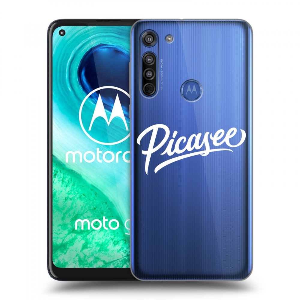 Picasee átlátszó szilikon tok az alábbi mobiltelefonokra Motorola Moto G8 - Picasee - White