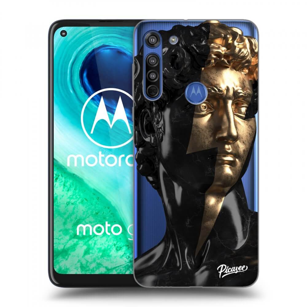 Picasee átlátszó szilikon tok az alábbi mobiltelefonokra Motorola Moto G8 - Wildfire - Black