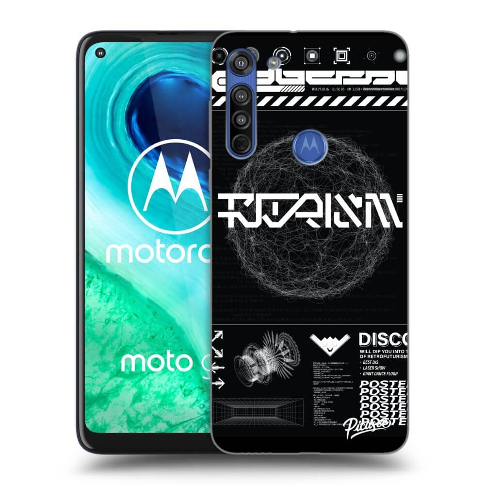 Picasee átlátszó szilikon tok az alábbi mobiltelefonokra Motorola Moto G8 - BLACK DISCO