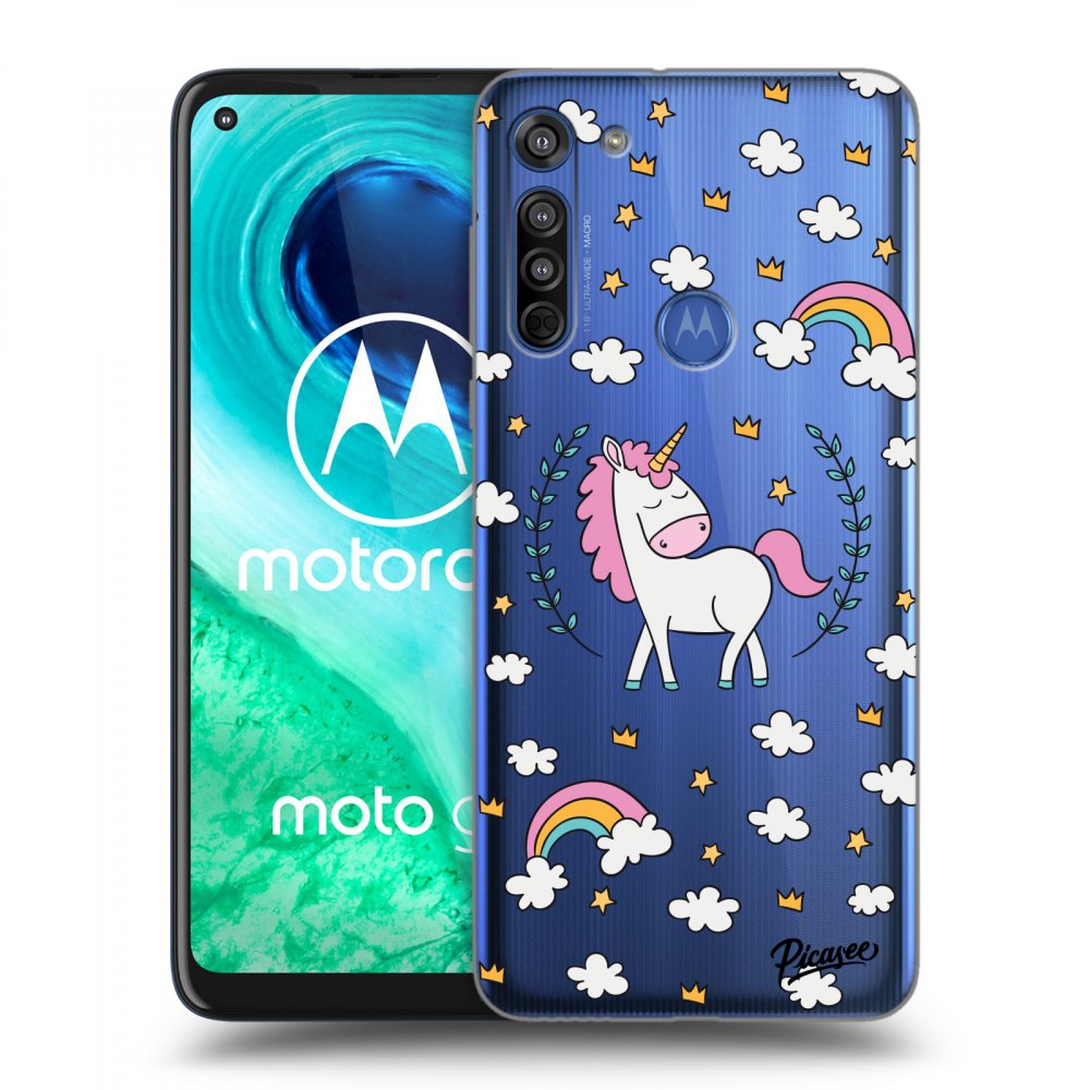 Picasee átlátszó szilikon tok az alábbi mobiltelefonokra Motorola Moto G8 - Unicorn star heaven