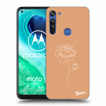 Picasee átlátszó szilikon tok az alábbi mobiltelefonokra Motorola Moto G8 - Peonies