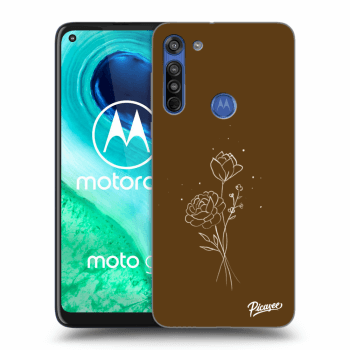 Tok az alábbi mobiltelefonokra Motorola Moto G8 - Brown flowers