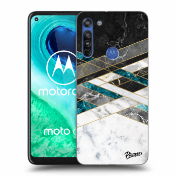 Tok az alábbi mobiltelefonokra Motorola Moto G8 - Black & White geometry