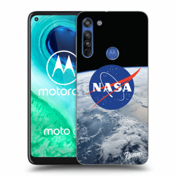 Picasee fekete szilikon tok az alábbi mobiltelefonokra Motorola Moto G8 - Nasa Earth