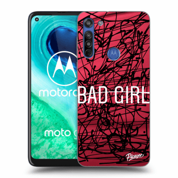 Picasee fekete szilikon tok az alábbi mobiltelefonokra Motorola Moto G8 - Bad girl