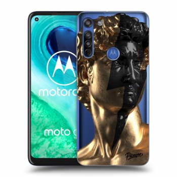 Picasee átlátszó szilikon tok az alábbi mobiltelefonokra Motorola Moto G8 - Wildfire - Gold