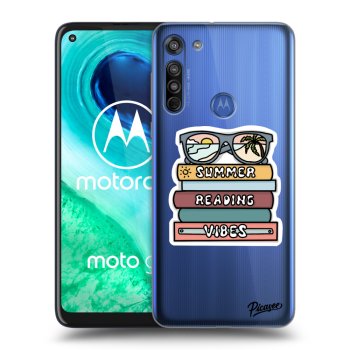 Picasee átlátszó szilikon tok az alábbi mobiltelefonokra Motorola Moto G8 - Summer reading vibes