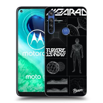 Picasee átlátszó szilikon tok az alábbi mobiltelefonokra Motorola Moto G8 - BLACK BODY