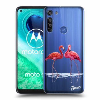 Tok az alábbi mobiltelefonokra Motorola Moto G8 - Flamingos couple