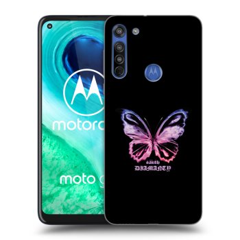 Picasee átlátszó szilikon tok az alábbi mobiltelefonokra Motorola Moto G8 - Diamanty Purple