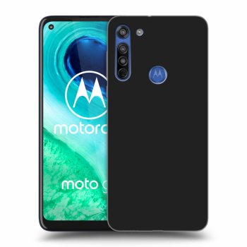 Picasee fekete szilikon tok az alábbi mobiltelefonokra Motorola Moto G8 - Clear