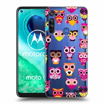 Picasee átlátszó szilikon tok az alábbi mobiltelefonokra Motorola Moto G8 - Owls