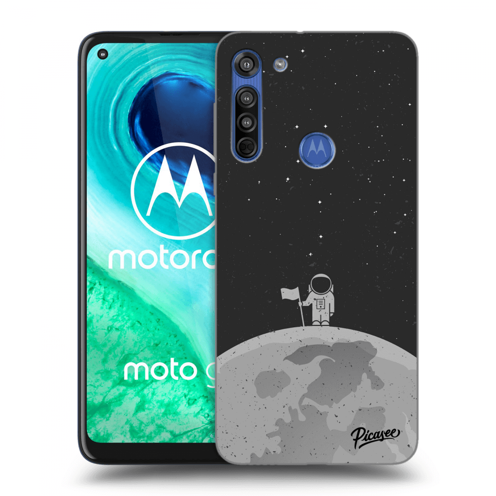 Picasee fekete szilikon tok az alábbi mobiltelefonokra Motorola Moto G8 - Astronaut