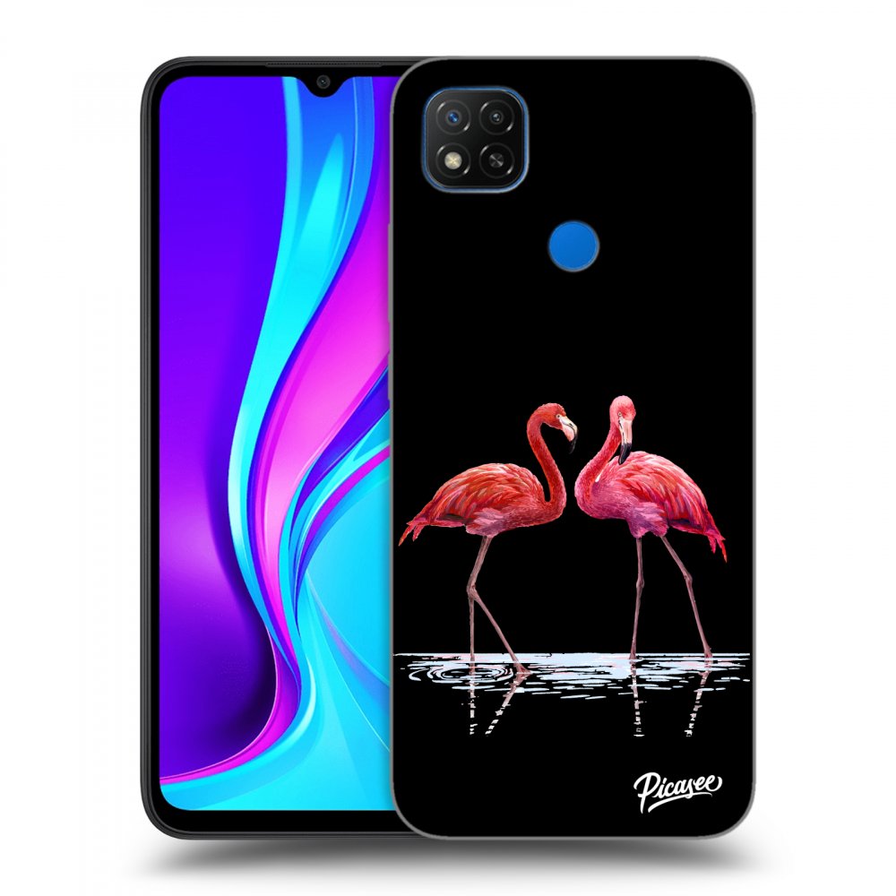 Picasee ULTIMATE CASE Xiaomi Redmi 9C - készülékre - Flamingos couple