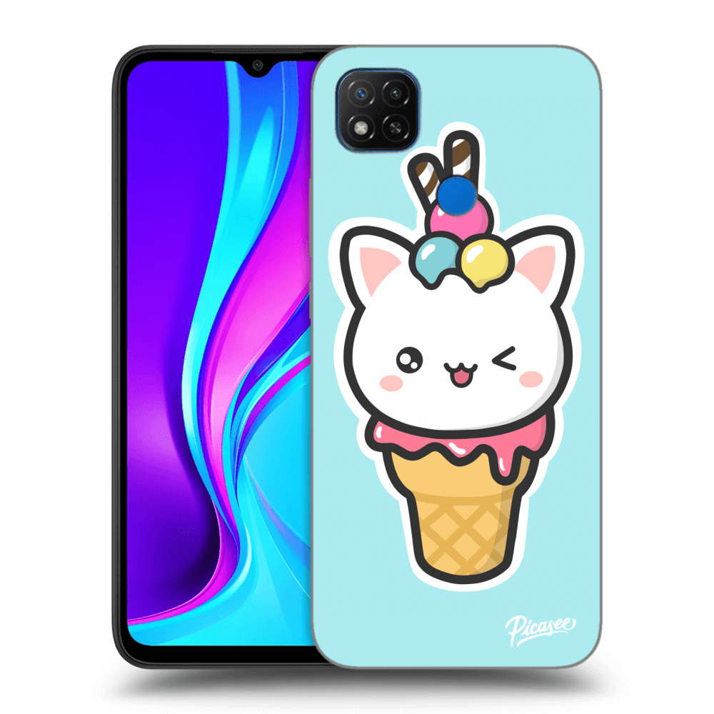 Picasee ULTIMATE CASE Xiaomi Redmi 9C - készülékre - Ice Cream Cat