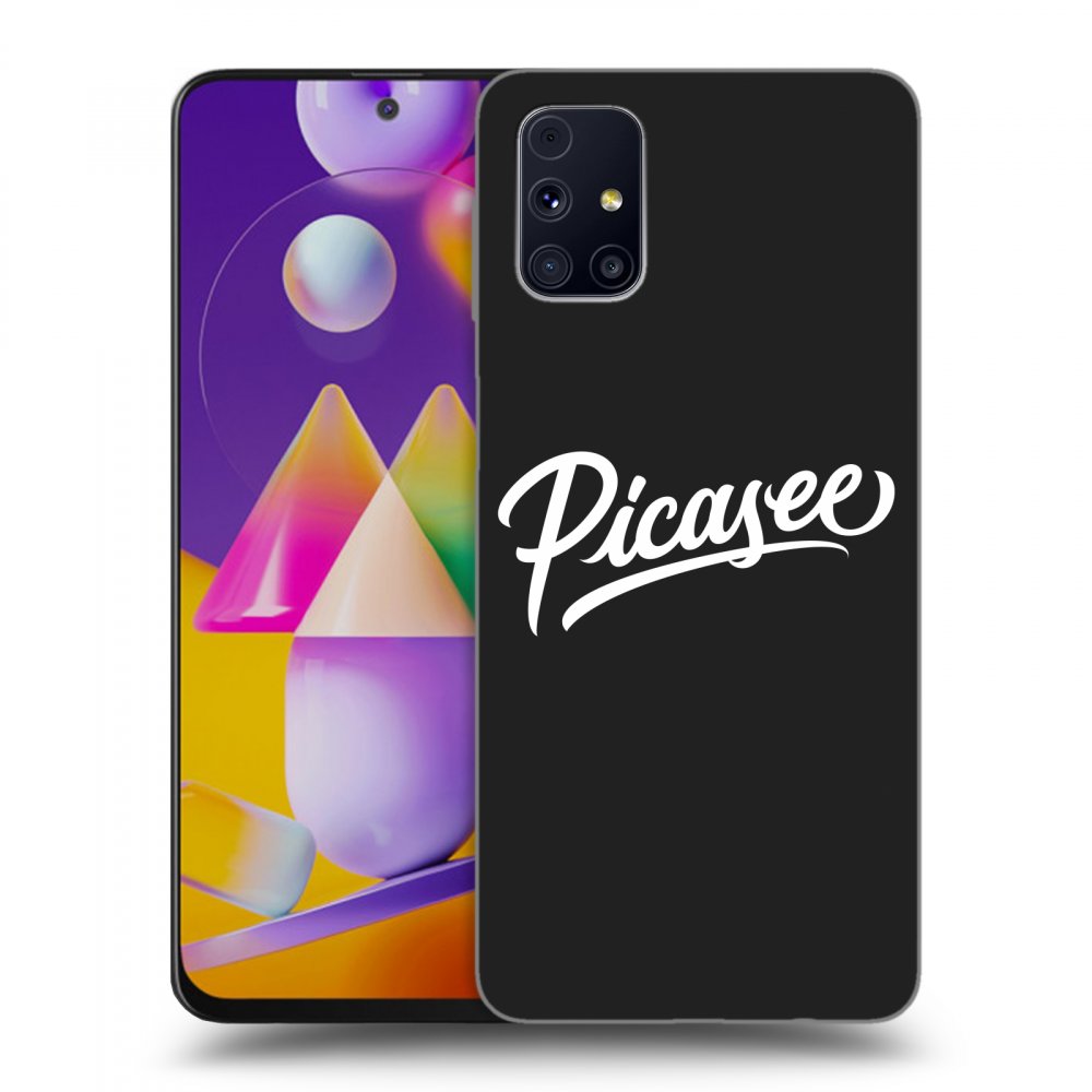 Picasee fekete szilikon tok az alábbi mobiltelefonokra Samsung Galaxy M31s - Picasee - White