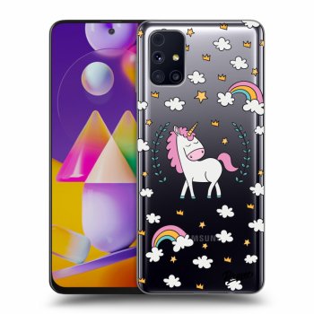 Picasee átlátszó szilikon tok az alábbi mobiltelefonokra Samsung Galaxy M31s - Unicorn star heaven