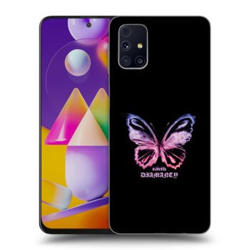 Picasee átlátszó szilikon tok az alábbi mobiltelefonokra Samsung Galaxy M31s - Diamanty Purple