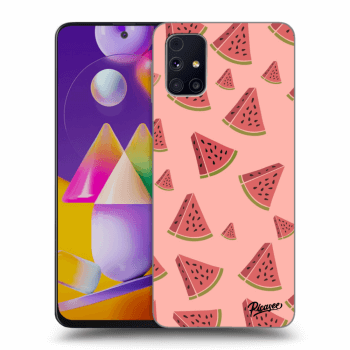 Picasee fekete szilikon tok az alábbi mobiltelefonokra Samsung Galaxy M31s - Watermelon