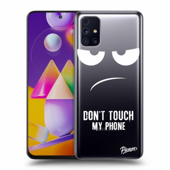 Picasee átlátszó szilikon tok az alábbi mobiltelefonokra Samsung Galaxy M31s - Don't Touch My Phone
