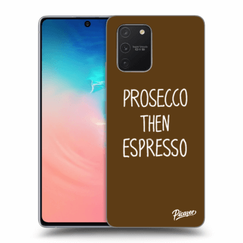 Picasee fekete szilikon tok az alábbi mobiltelefonokra Samsung Galaxy S10 Lite - Prosecco then espresso
