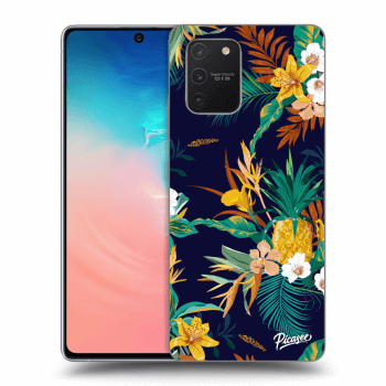 Picasee átlátszó szilikon tok az alábbi mobiltelefonokra Samsung Galaxy S10 Lite - Pineapple Color