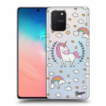 Picasee átlátszó szilikon tok az alábbi mobiltelefonokra Samsung Galaxy S10 Lite - Unicorn star heaven