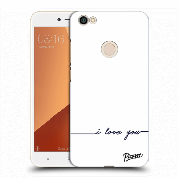 Picasee átlátszó szilikon tok az alábbi mobiltelefonokra Xiaomi Redmi Note 5A Prime - I love you