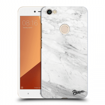 Picasee műanyag átlátszó tok az alábbi mobiltelefonokra Xiaomi Redmi Note 5A Prime - White marble