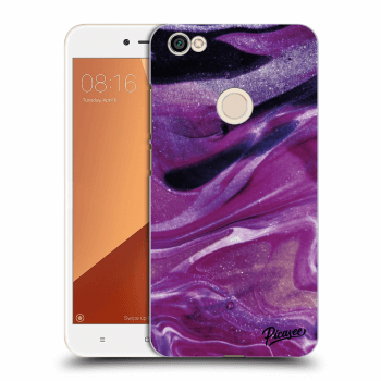 Picasee átlátszó szilikon tok az alábbi mobiltelefonokra Xiaomi Redmi Note 5A Prime - Purple glitter