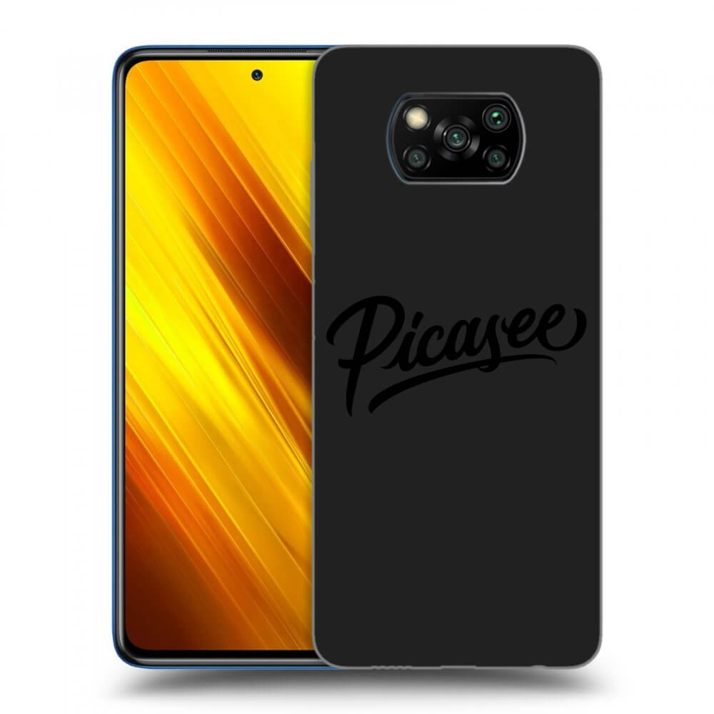 Picasee fekete szilikon tok az alábbi mobiltelefonokra Xiaomi Poco X3 - Picasee - black