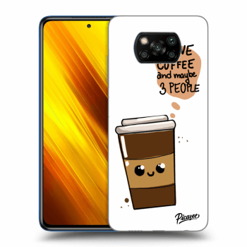 Picasee átlátszó szilikon tok az alábbi mobiltelefonokra Xiaomi Poco X3 - Cute coffee