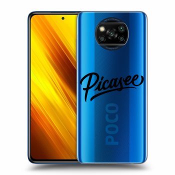 Picasee átlátszó szilikon tok az alábbi mobiltelefonokra Xiaomi Poco X3 - Picasee - black