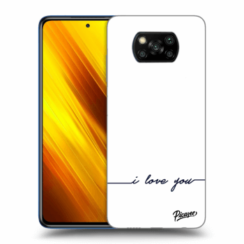Picasee ULTIMATE CASE Xiaomi Poco X3 - készülékre - I love you