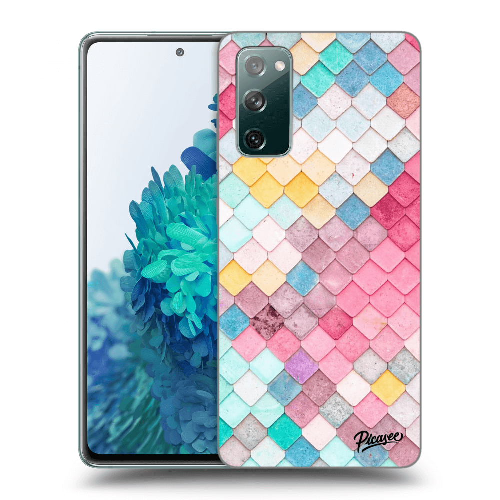 Picasee fekete szilikon tok az alábbi mobiltelefonokra Samsung Galaxy S20 FE - Colorful roof