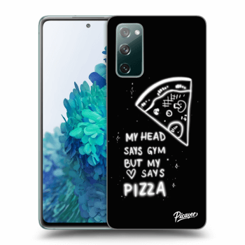 Picasee fekete szilikon tok az alábbi mobiltelefonokra Samsung Galaxy S20 FE - Pizza