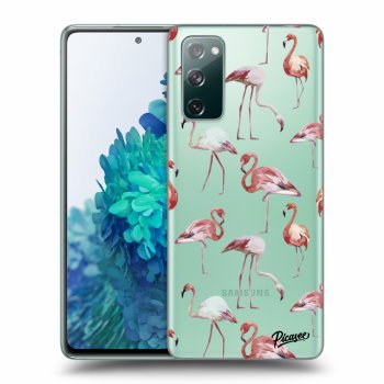 Picasee átlátszó szilikon tok az alábbi mobiltelefonokra Samsung Galaxy S20 FE - Flamingos